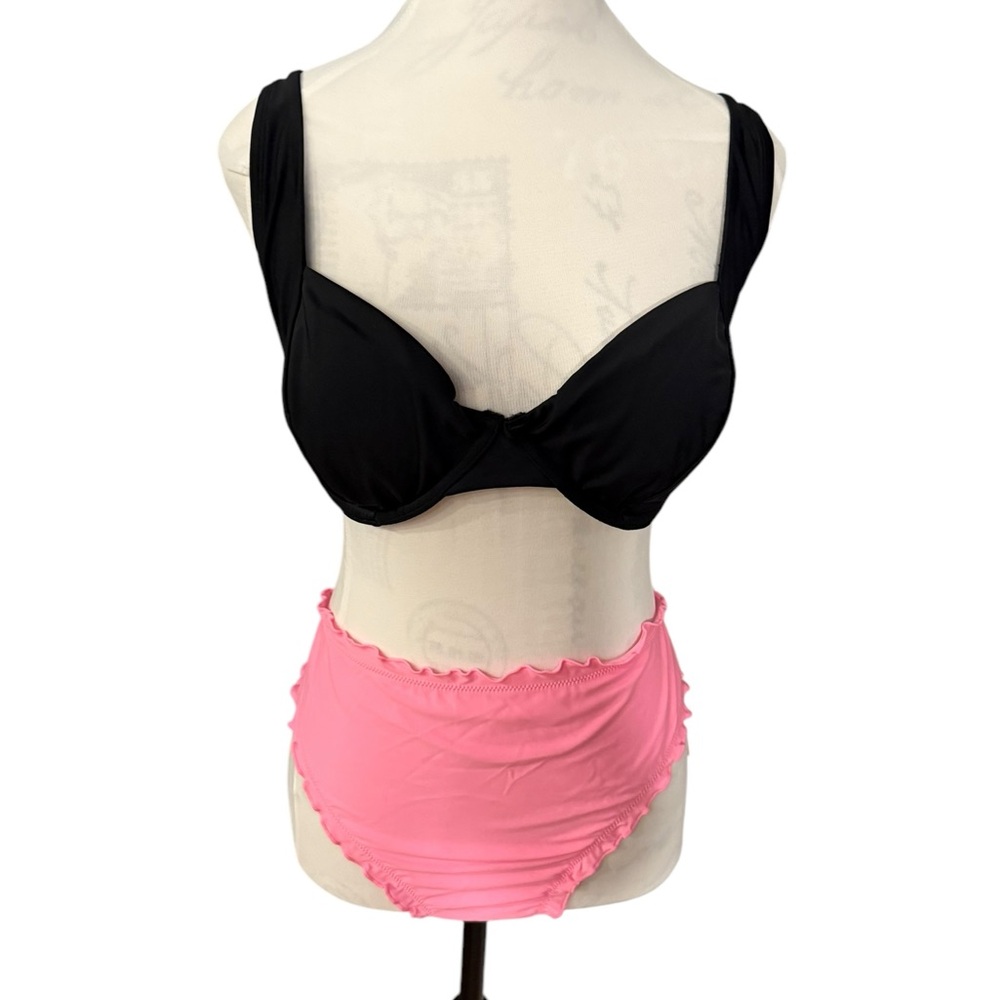 NWT Underwire Black Bikini Top, Many Sizes, Bundle w a Bottom for Great Deal! - Picture 2 of 4